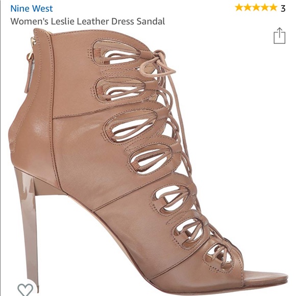 Nine West “Leslie” leather lace up heels - Picture 8 of 8